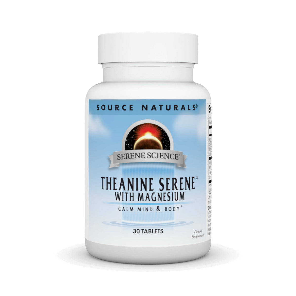Source Naturals Theanine Serene L-Theanine 60 Tablets front view