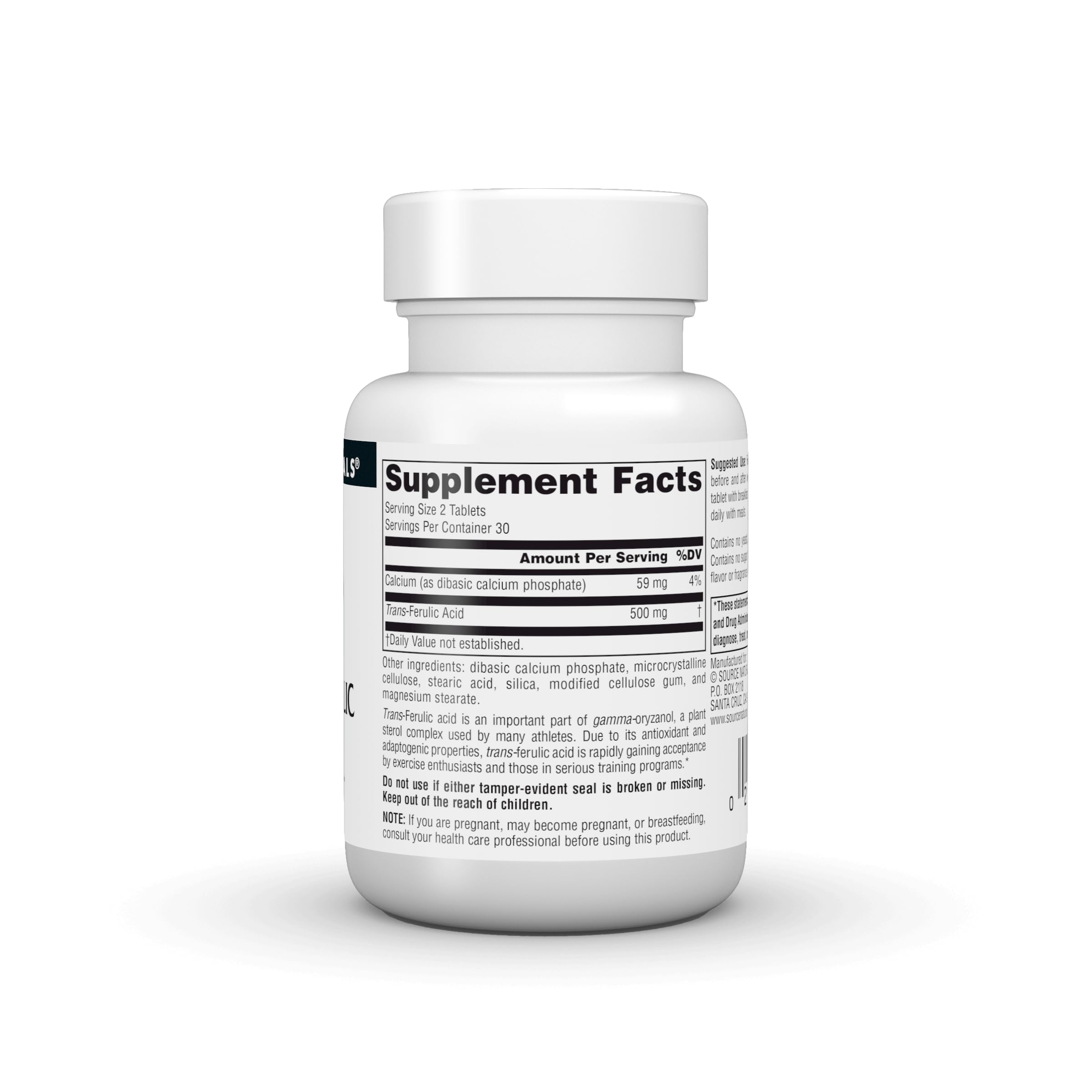 Source Naturals Trans-Ferulic Acid Supplement packaging