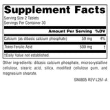 Source Naturals Trans-Ferulic Acid Supplement side view