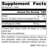 Source Naturals Trimethylglycine (TMG) 177g side view