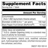 Source Naturals Turmeric Tablets 1052mg side view