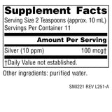 Source Naturals Ultra Colloidal Silver 231g back view