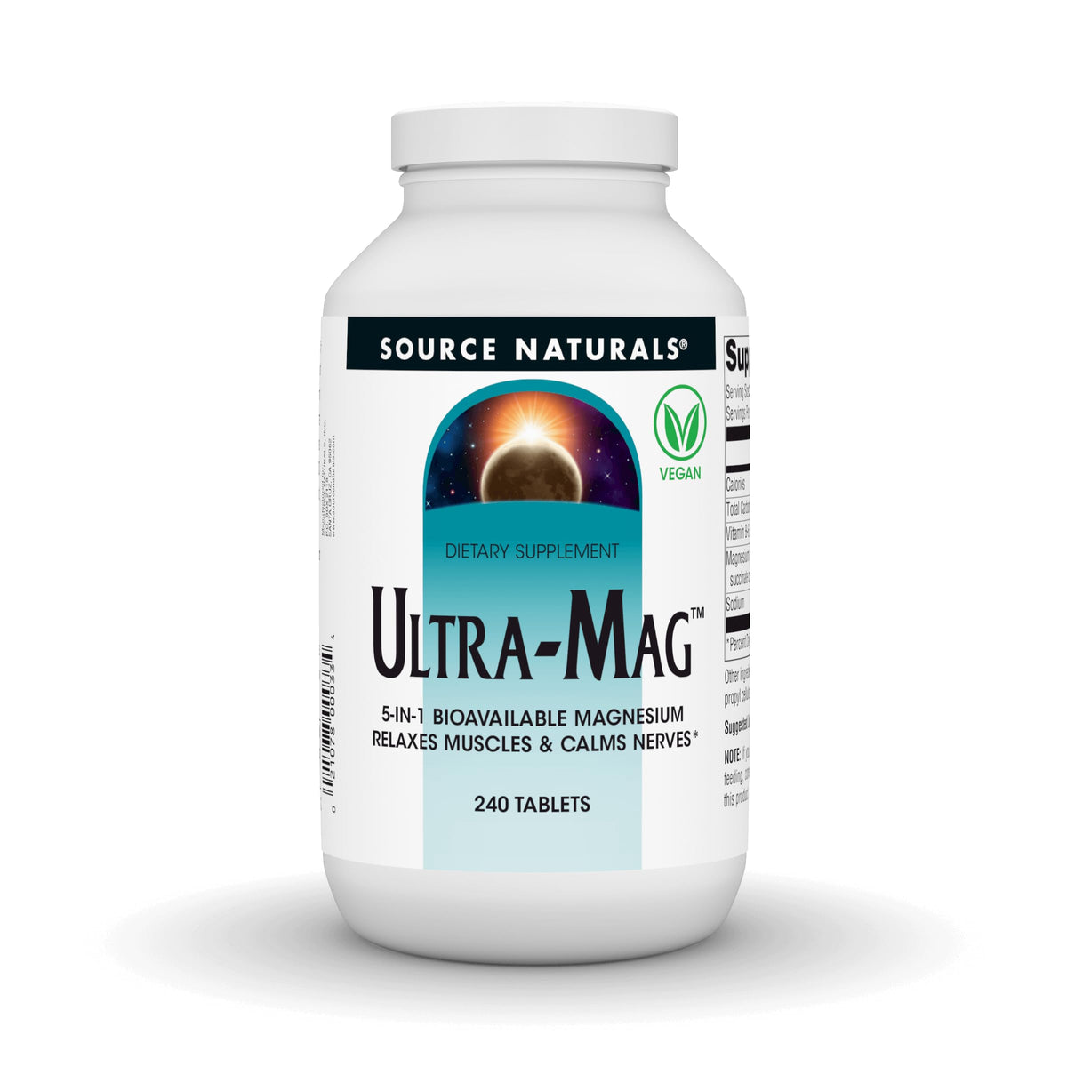 Source Naturals ULTRA-MAG Magnesium Supplement front view