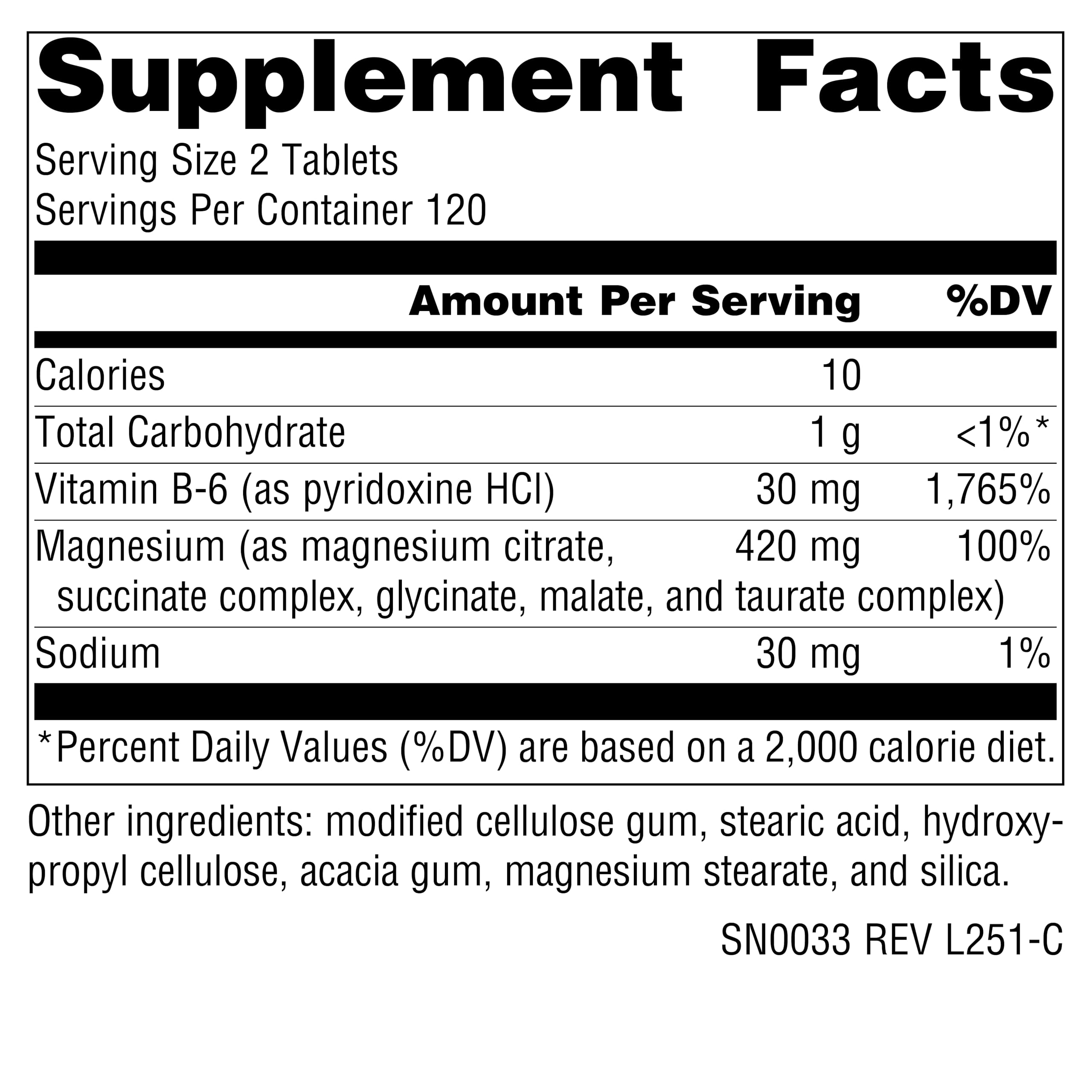 Source Naturals ULTRA-MAG Magnesium Supplement side view