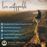 Source Naturals Vegan Omega-3 Softgels opened bottle showing softgels