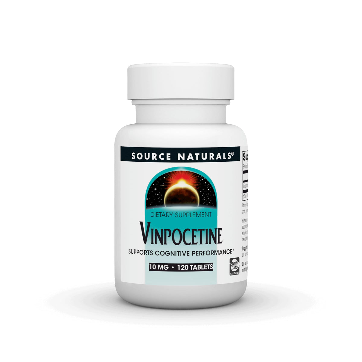 Source Naturals Vinpocetine supplement front view