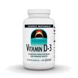 Source Naturals Vitamin D-3 45g capsules front view