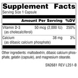 Source Naturals Vitamin D-3 capsule bottle side view