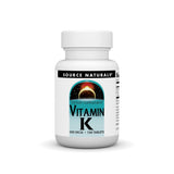 Source Naturals Vitamin K1 Supplement 500 mcg tablet front view