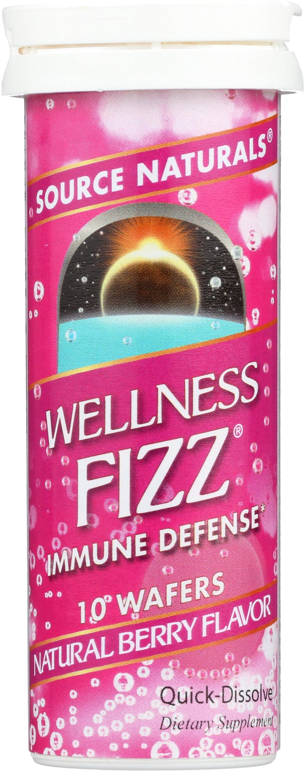 Source Naturals Wellness Fizz 59g back view of packaging
