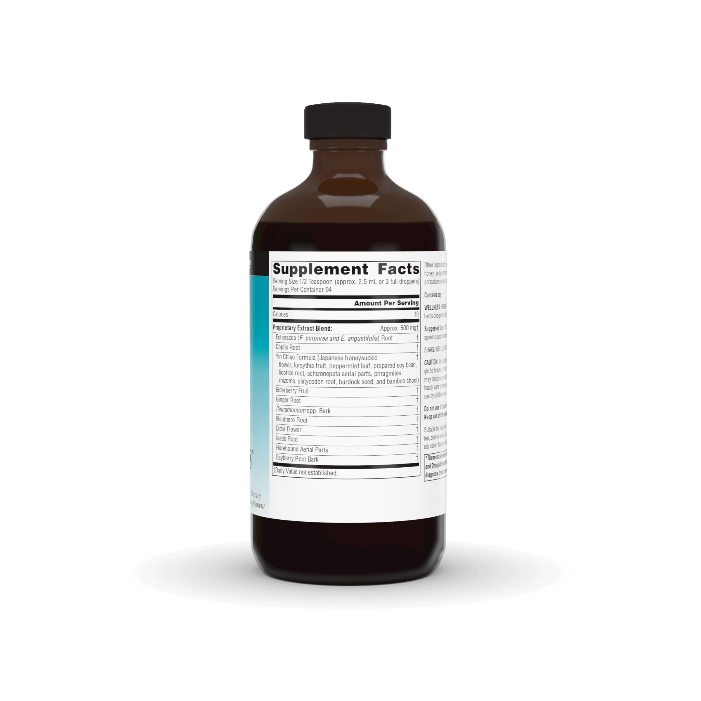 Source Naturals Wellness Herbal Kids Echinacea 45g bottle side view