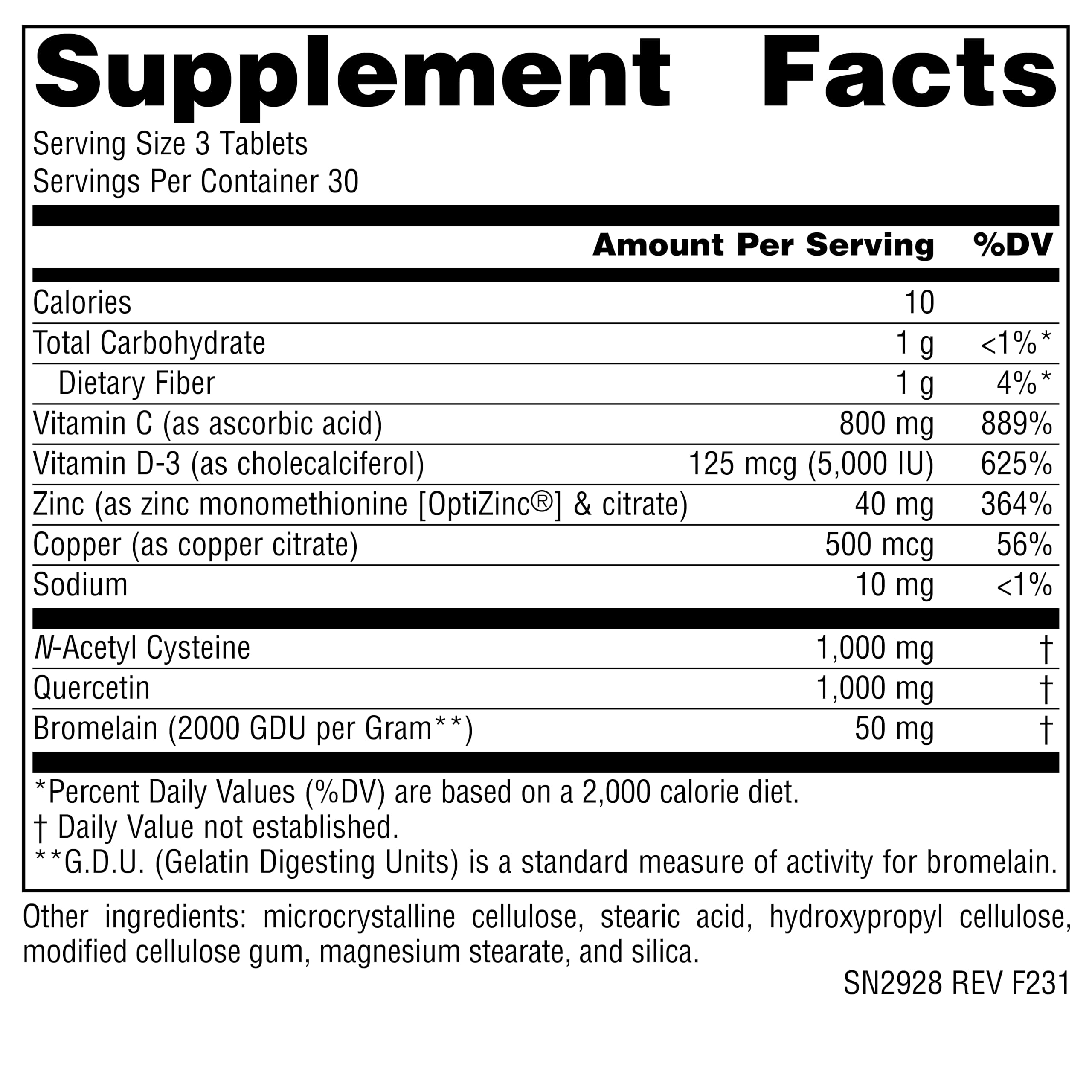 Source Naturals Wellness N-A-Cetin daily wellness Protocol product packaging