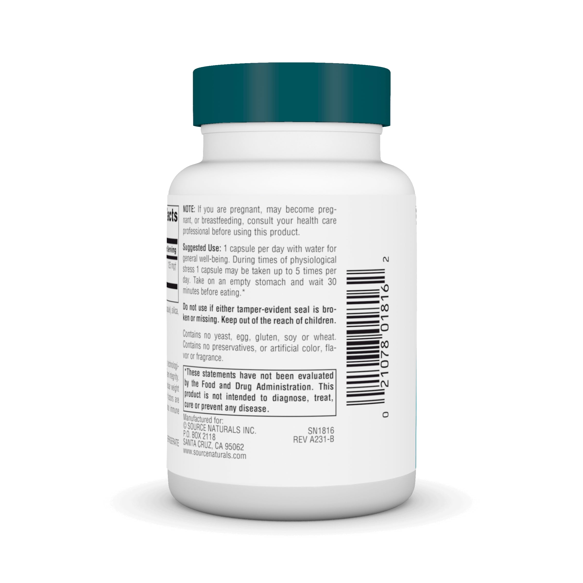 Source Naturals Wellness Transfer Factor capsules close-up