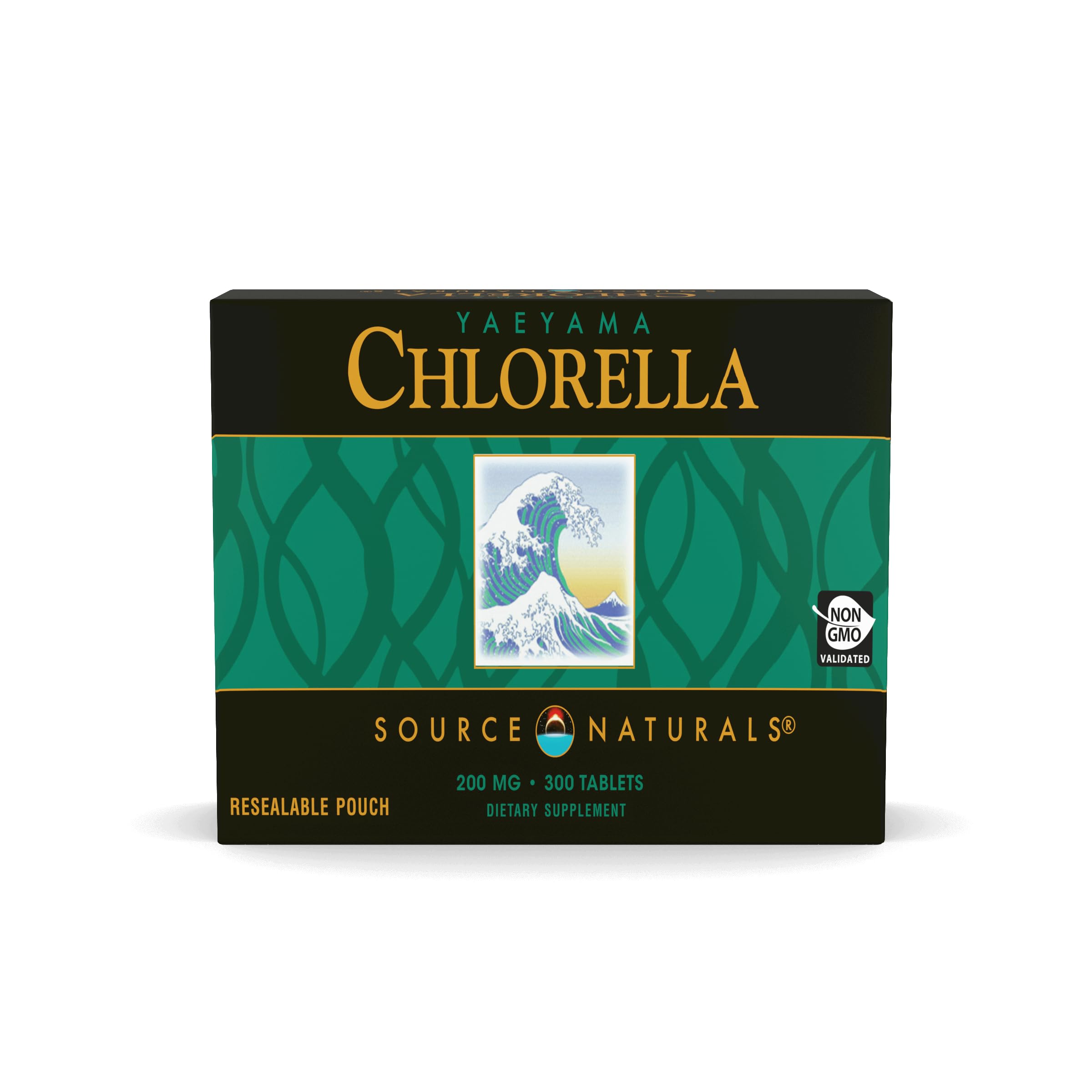 Source Naturals YAEYAMA CHLORELLA tablet front view