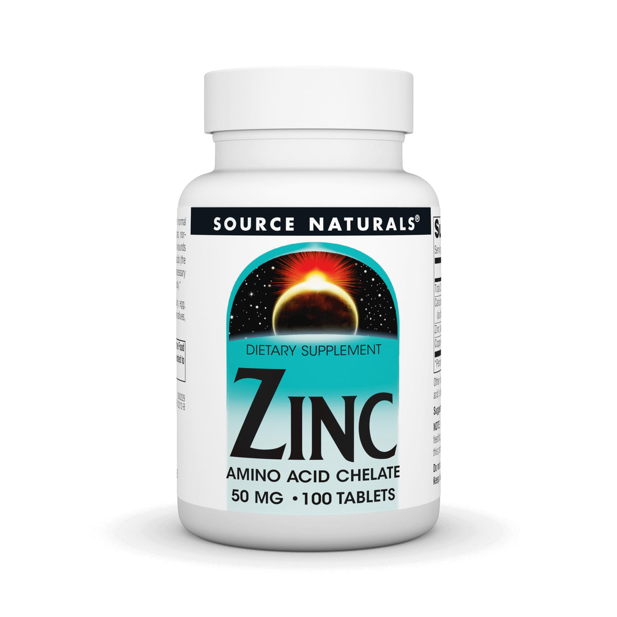 Source Naturals Zinc Supplement 109g front view