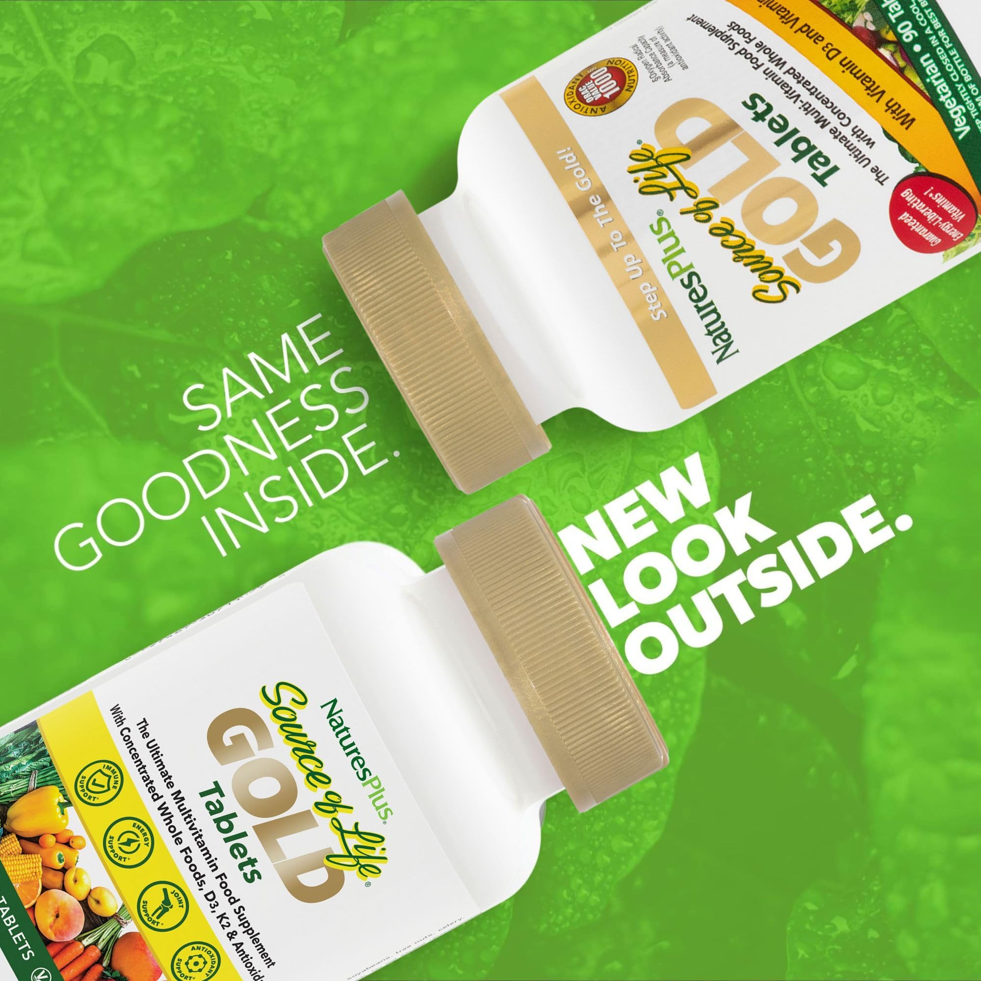 Source of Life GOLD multivitamin bottle side view