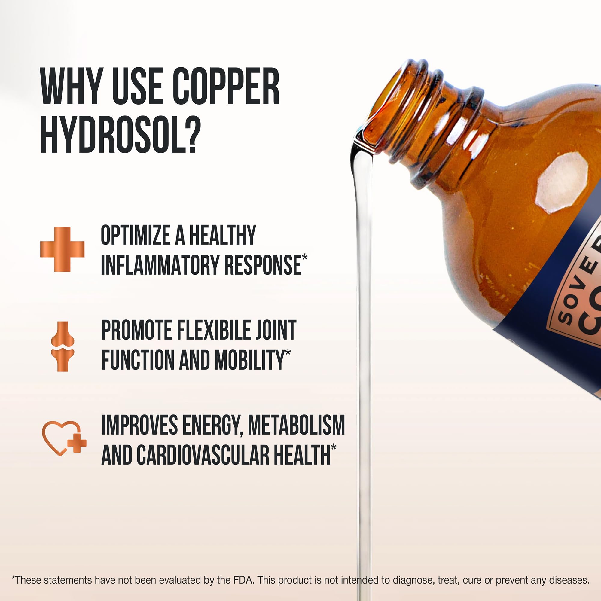 Sovereign Copper Copper Supplement 812g label close-up