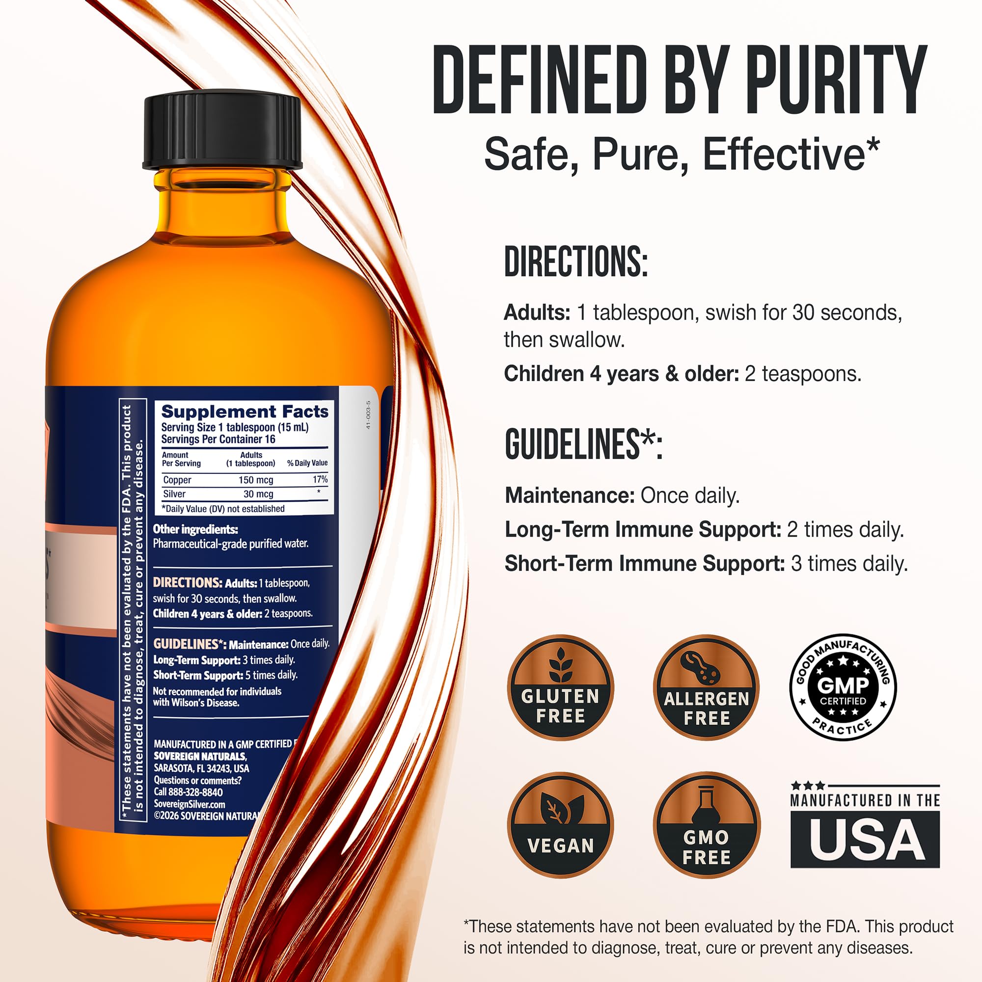 Sovereign Copper Ultra-Pure Copper Supplement 413g ingredients list