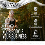 Sovereign Silver Colloidal Silver 10 PPM 272g bottle back view