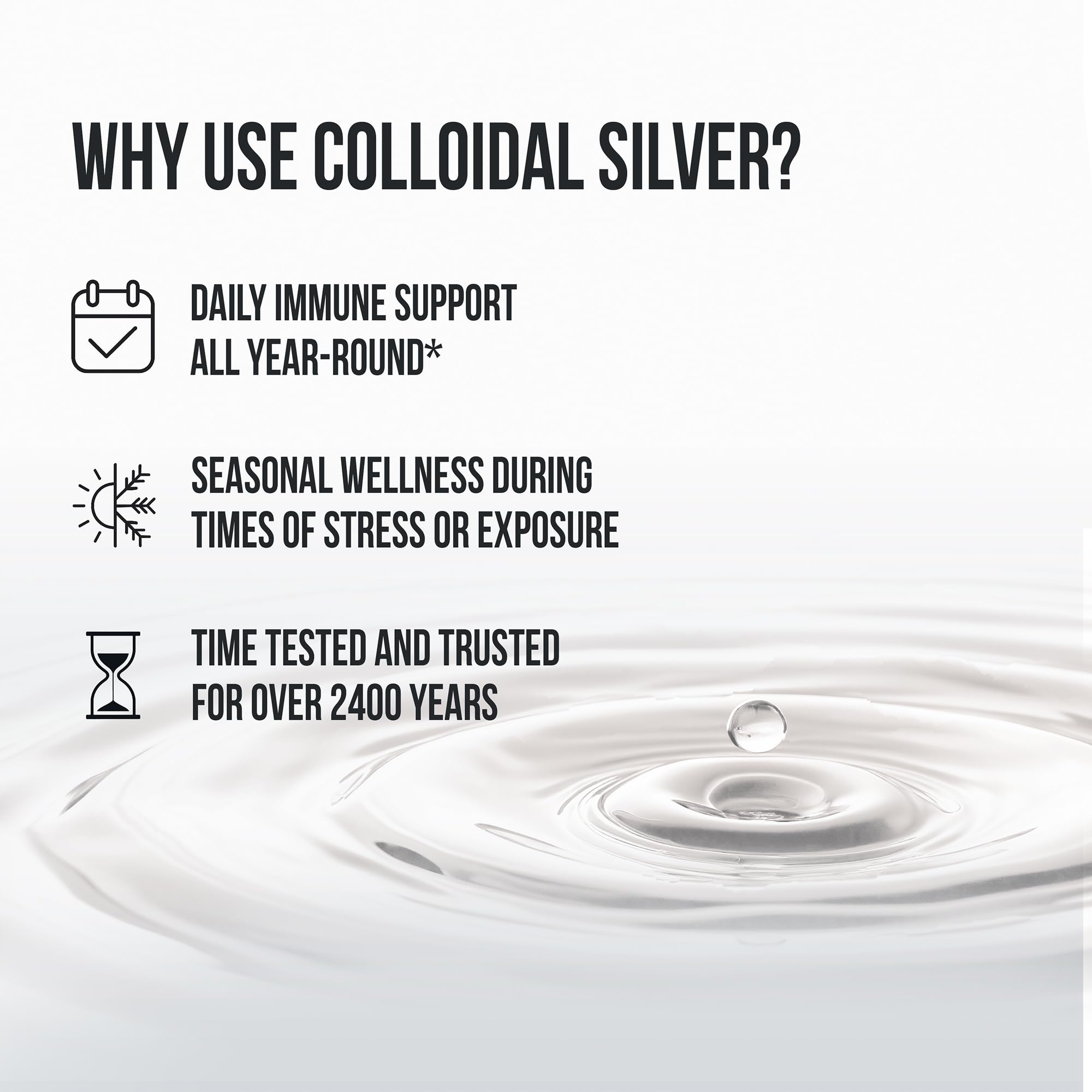 Sovereign Silver Colloidal Silver 10 PPM 454g top view