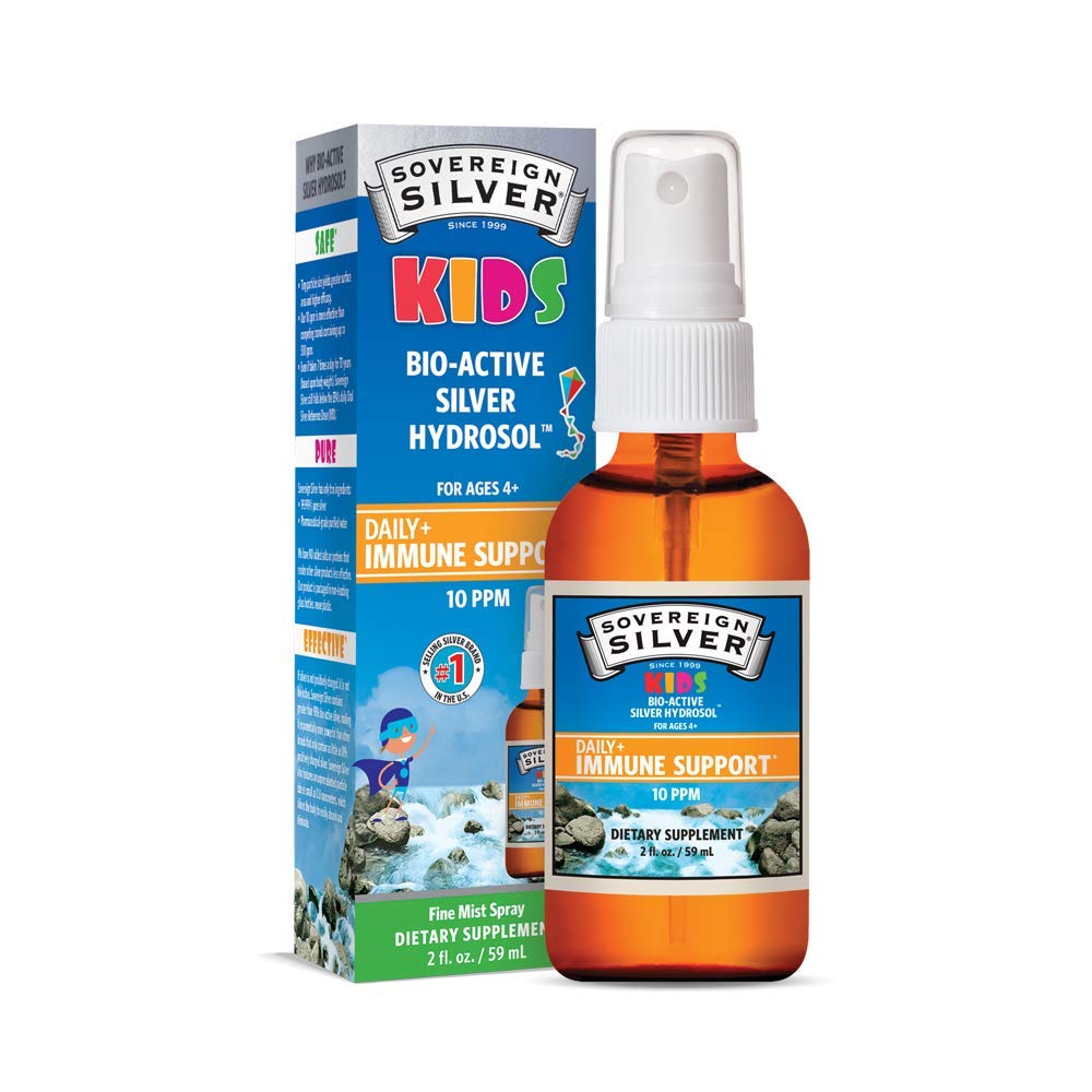 Sovereign Silver Colloidal Silver Spray for Kids 60g front view