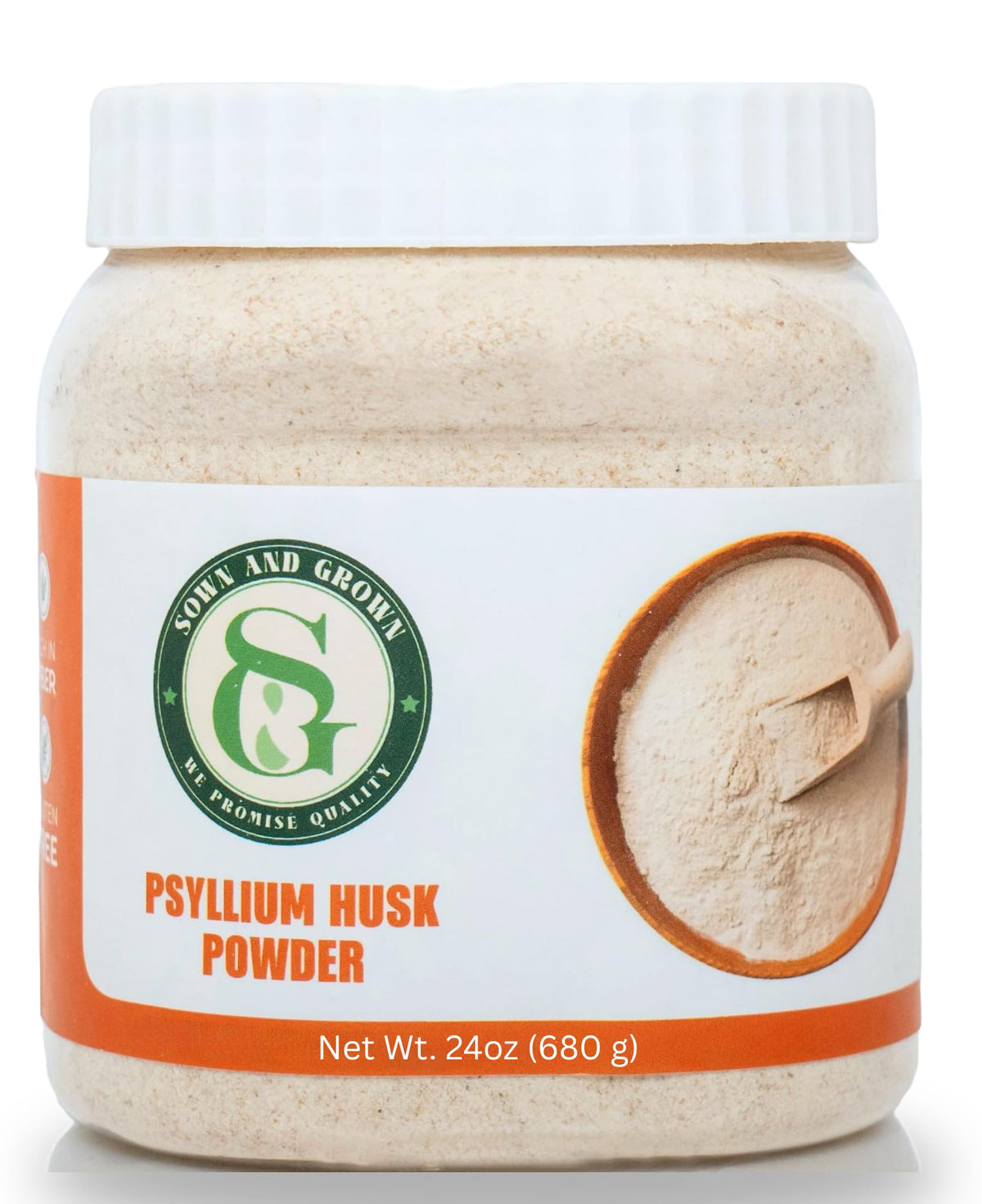 Sownandgrown Psyllium Husk 680g front view