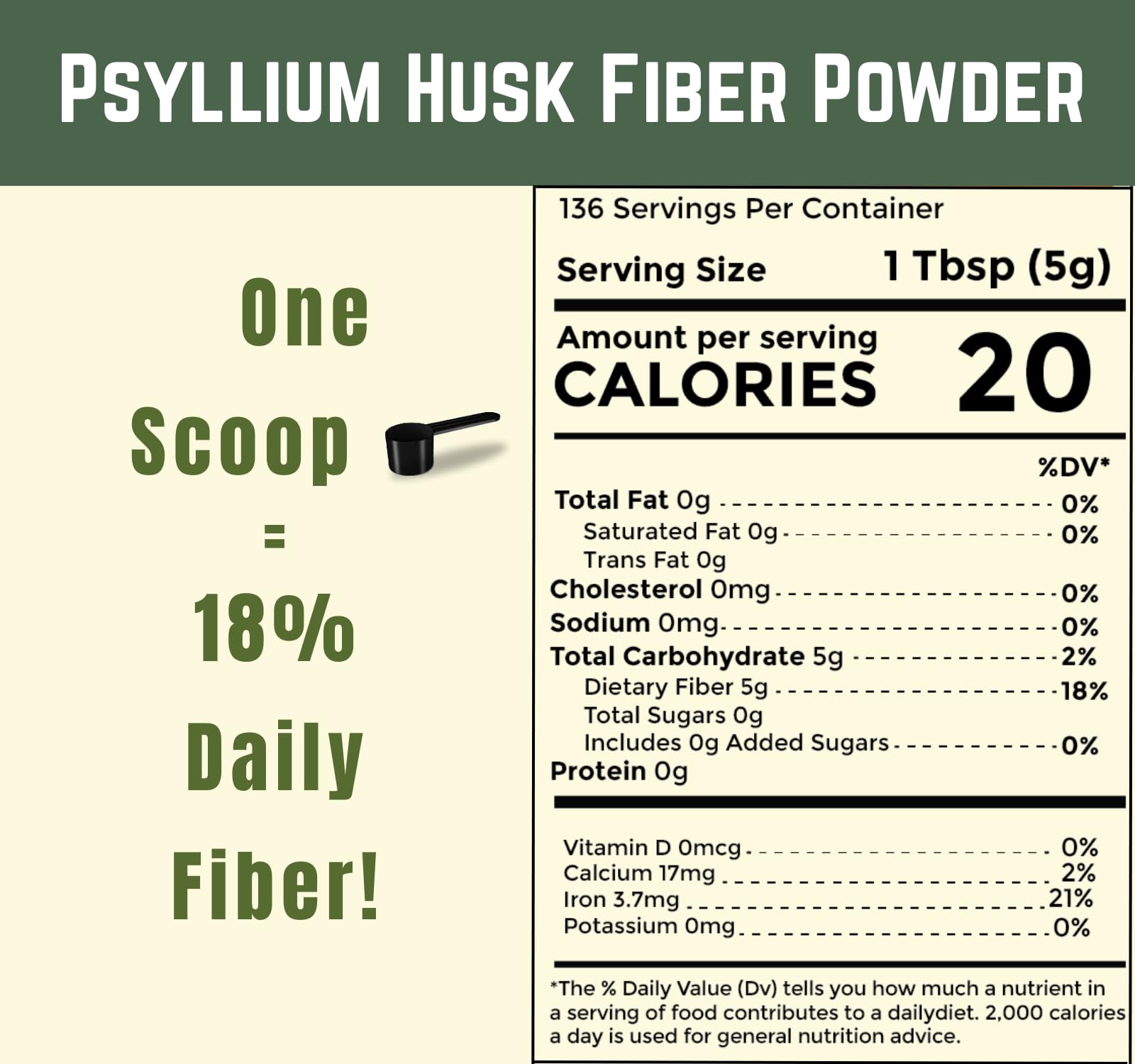 Sownandgrown Psyllium Husk 680g packaging