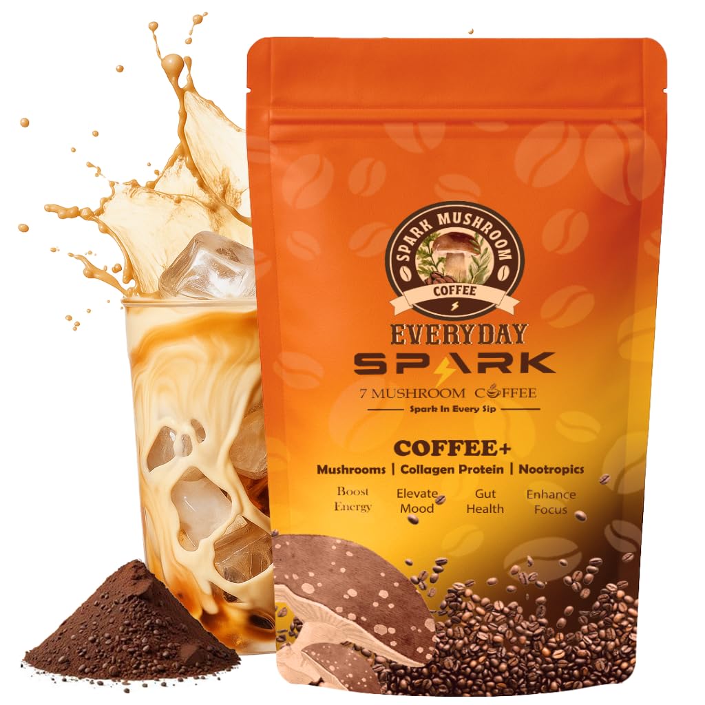 Spark Mushroom Coffee 200g front view packaging