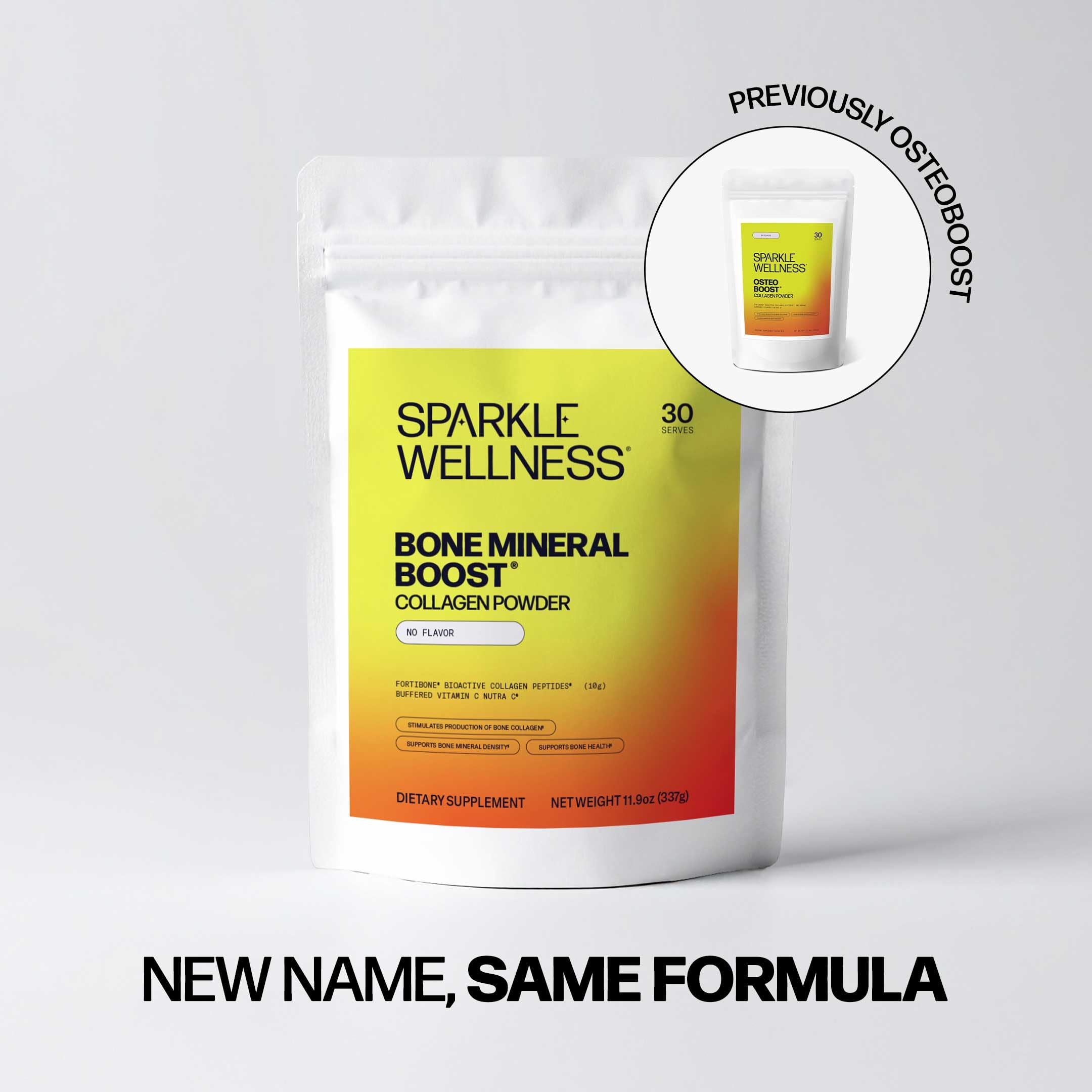 Sparkle Wellness Collagen FORTIBONE nutritional information