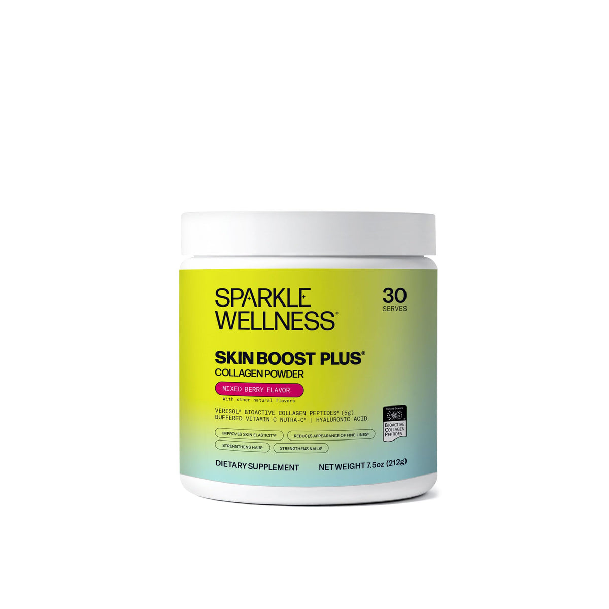 Sparkle Wellness Collagen Powder front view with packaging
