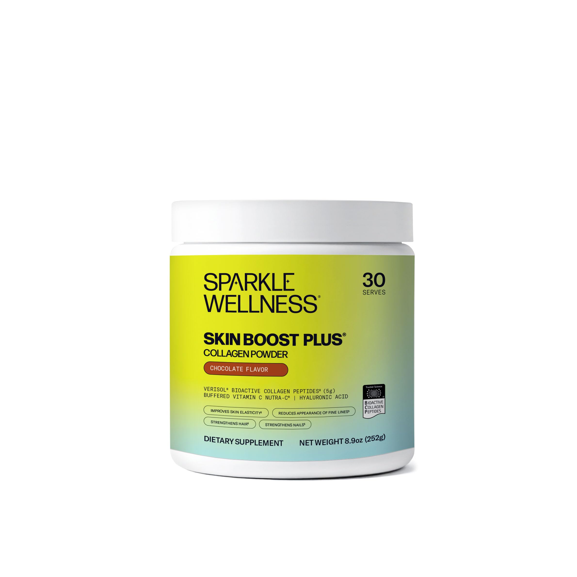Sparkle Wellness Collagen Powder front view with packaging