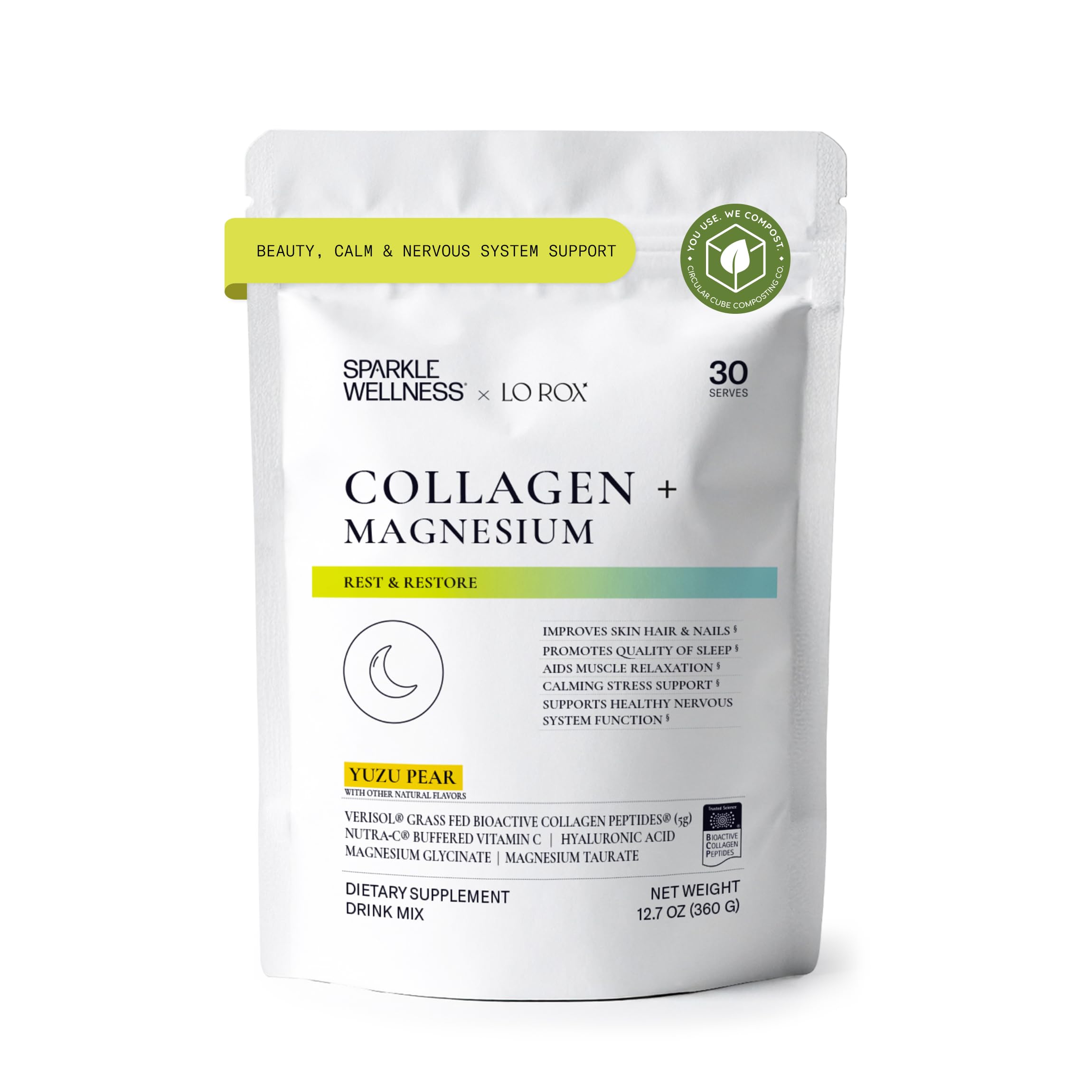 Sparkle Wellness Collagen Supplement 357g front view