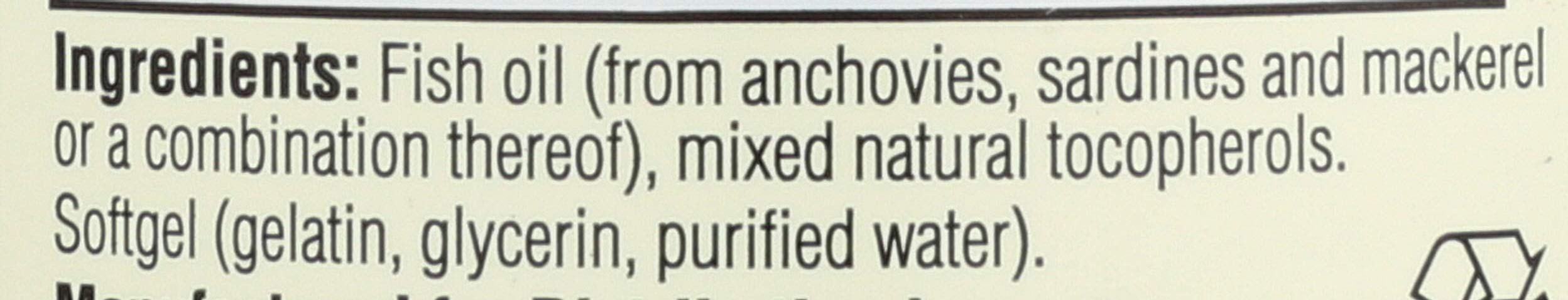 Spectrum Pure Fish Oil Softgels ingredients list