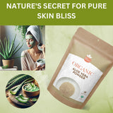 SPICY ORGANIC Aloe Vera Powder application on skin