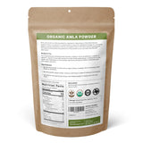 SPICY ORGANIC Amla Powder 113g back view with nutritional information