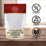 Spicy World Potassium Bicarbonate 14oz pouch back view
