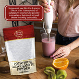 Spicy World Potassium Bicarbonate powder close-up