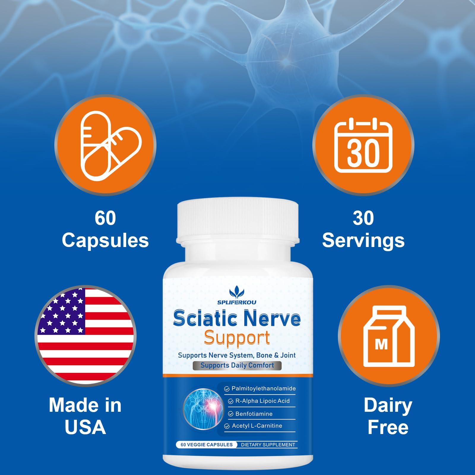 Spliferkou Alpha Lipoic Acid capsule in hand