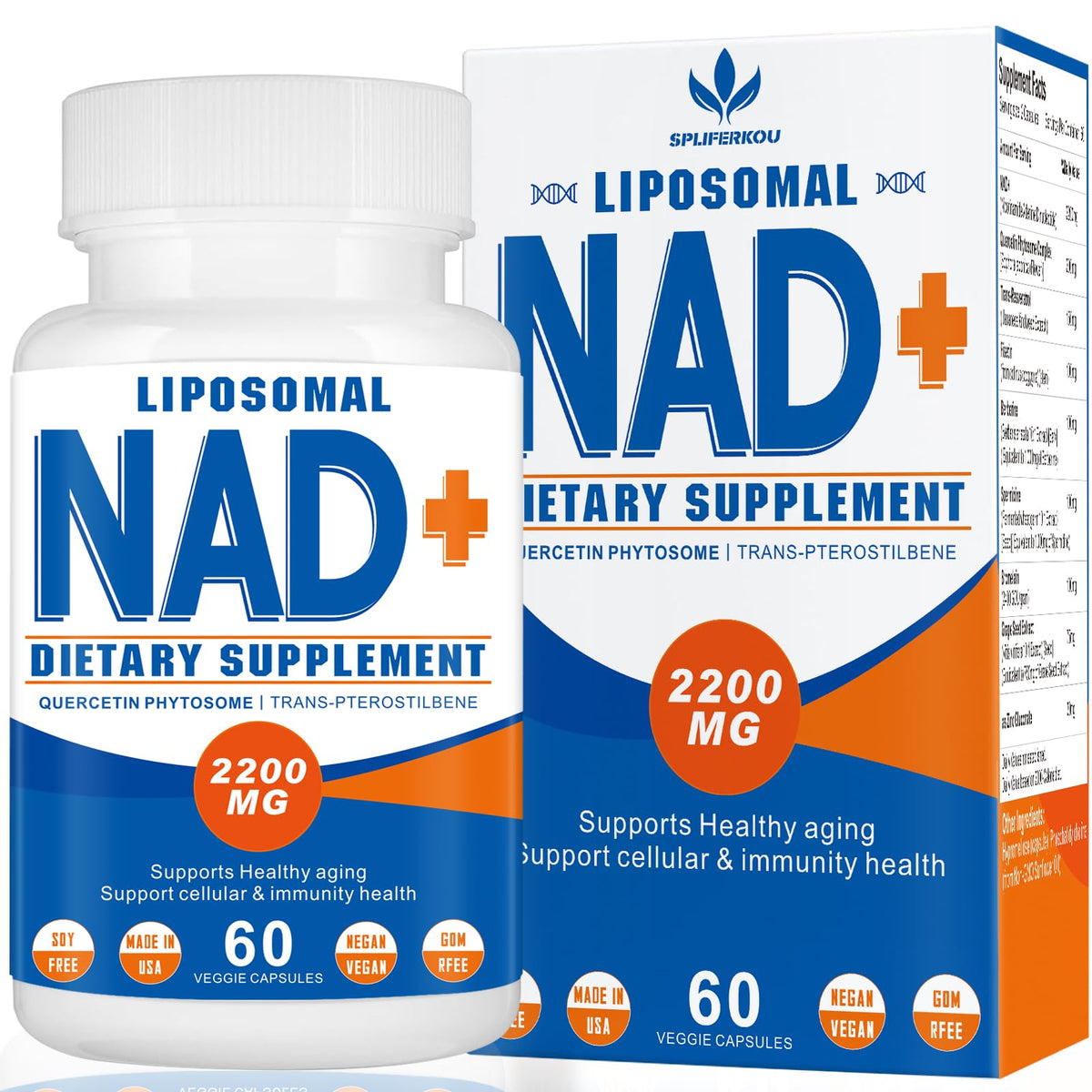 Spliferkou B3 (Niacin) Liposomal Supplement front view
