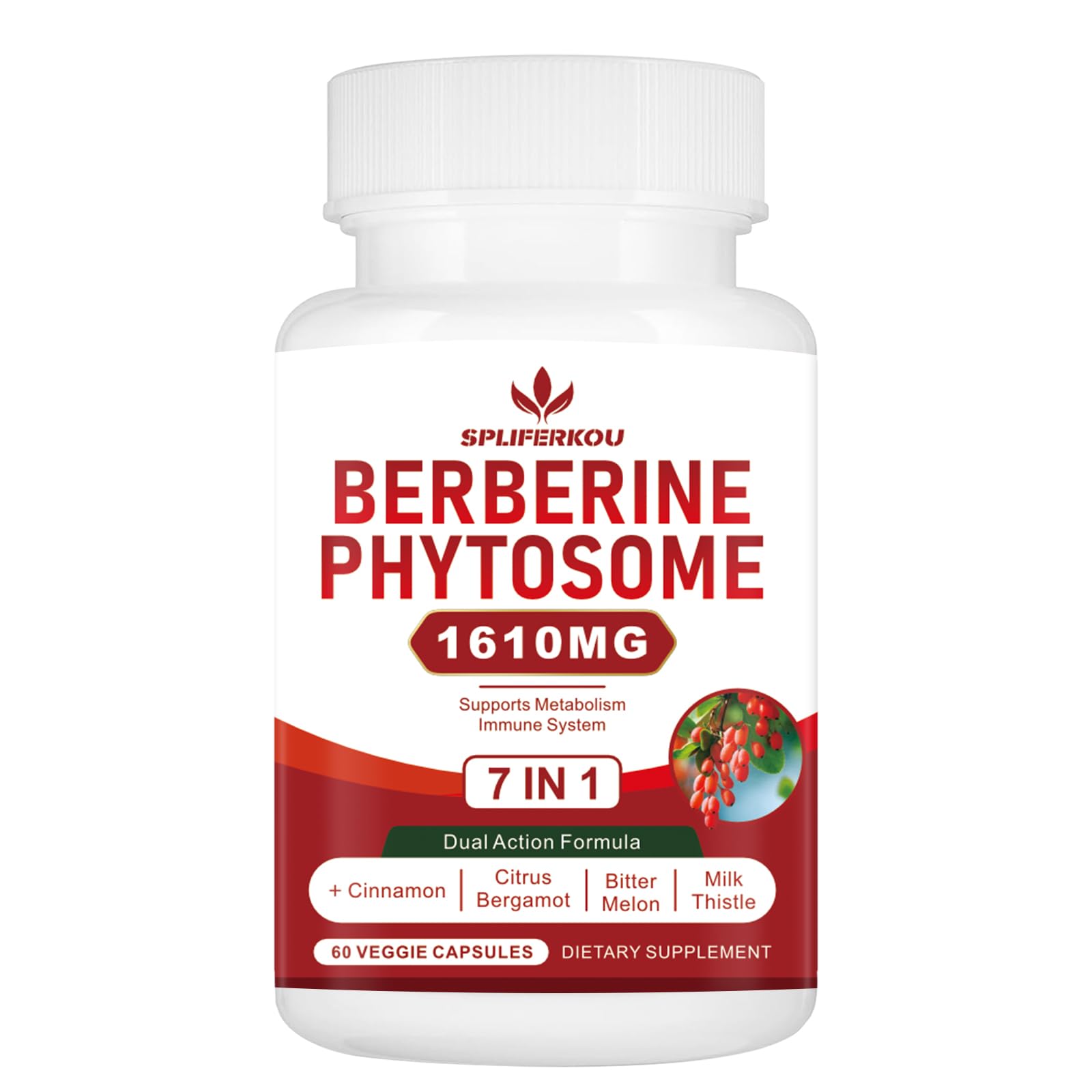 Spliferkou Bernerine Phytosome Capsules front view with packaging