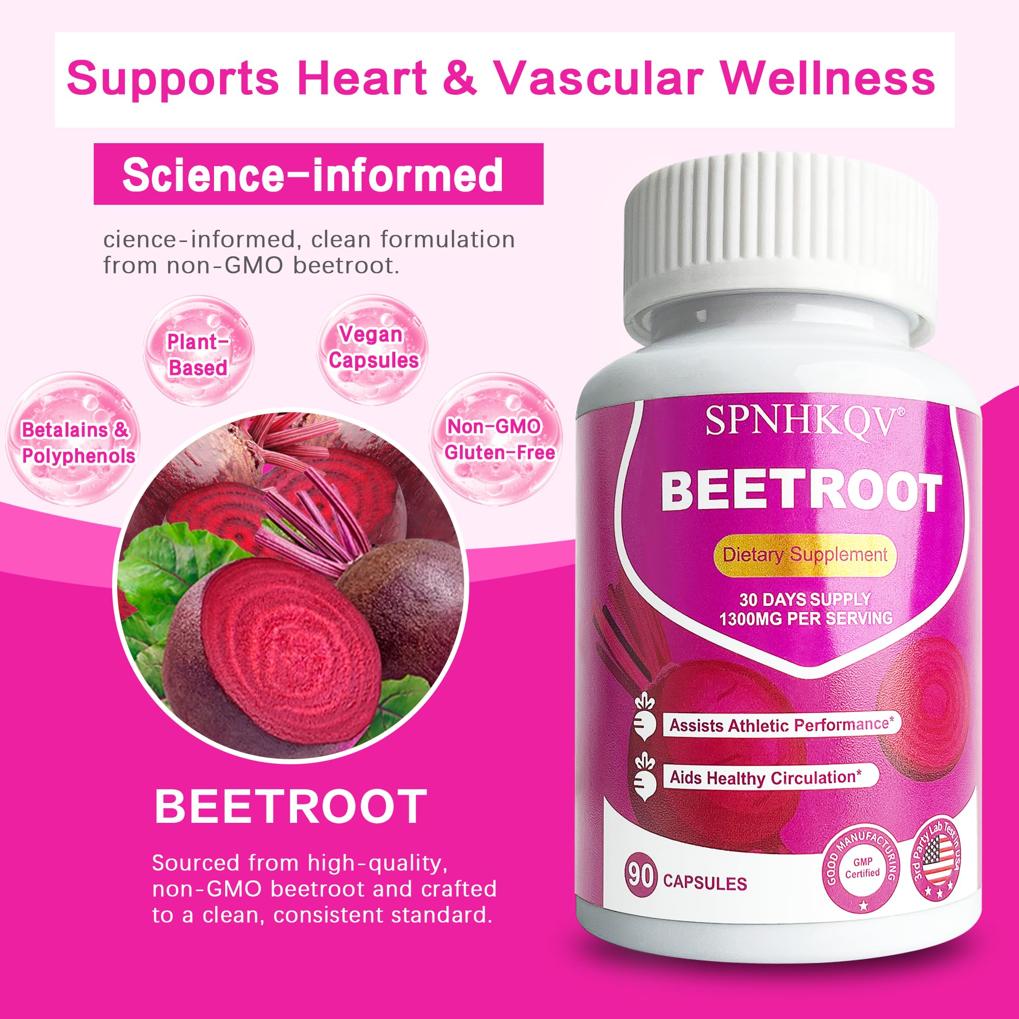 SPNHKOV Beetroot Capsules showing veggie capsule