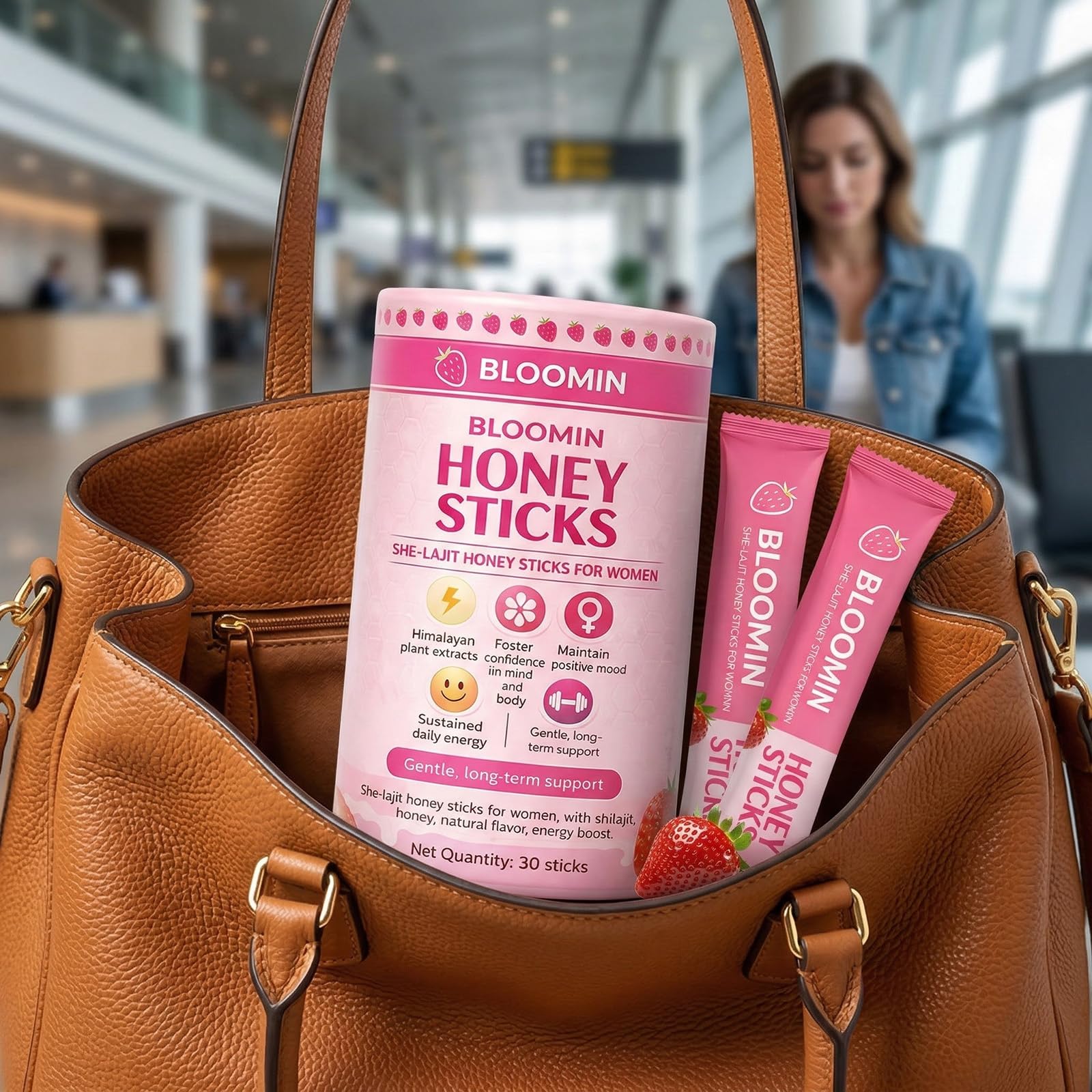 SPNUTRITION Bloomin She-Lajit Honey Sticks group shot