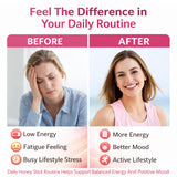 SPNUTRITION Bloomin She-Lajit Honey Sticks with a honey dipper