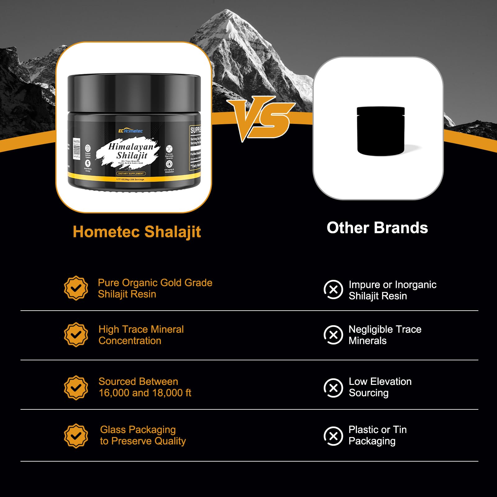 Spoon included with EC Hometec Pure Himalayan Shilajit Resin