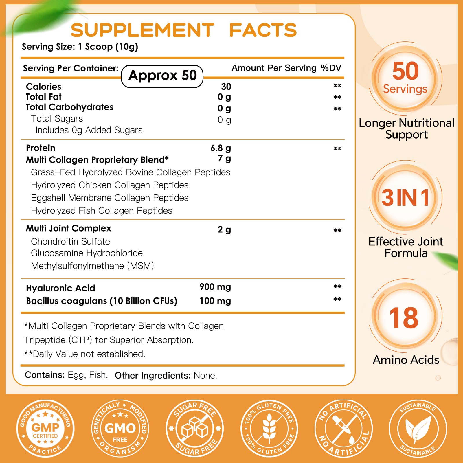 Spoon included with NATURE TARGET Collagen Peptides Powder