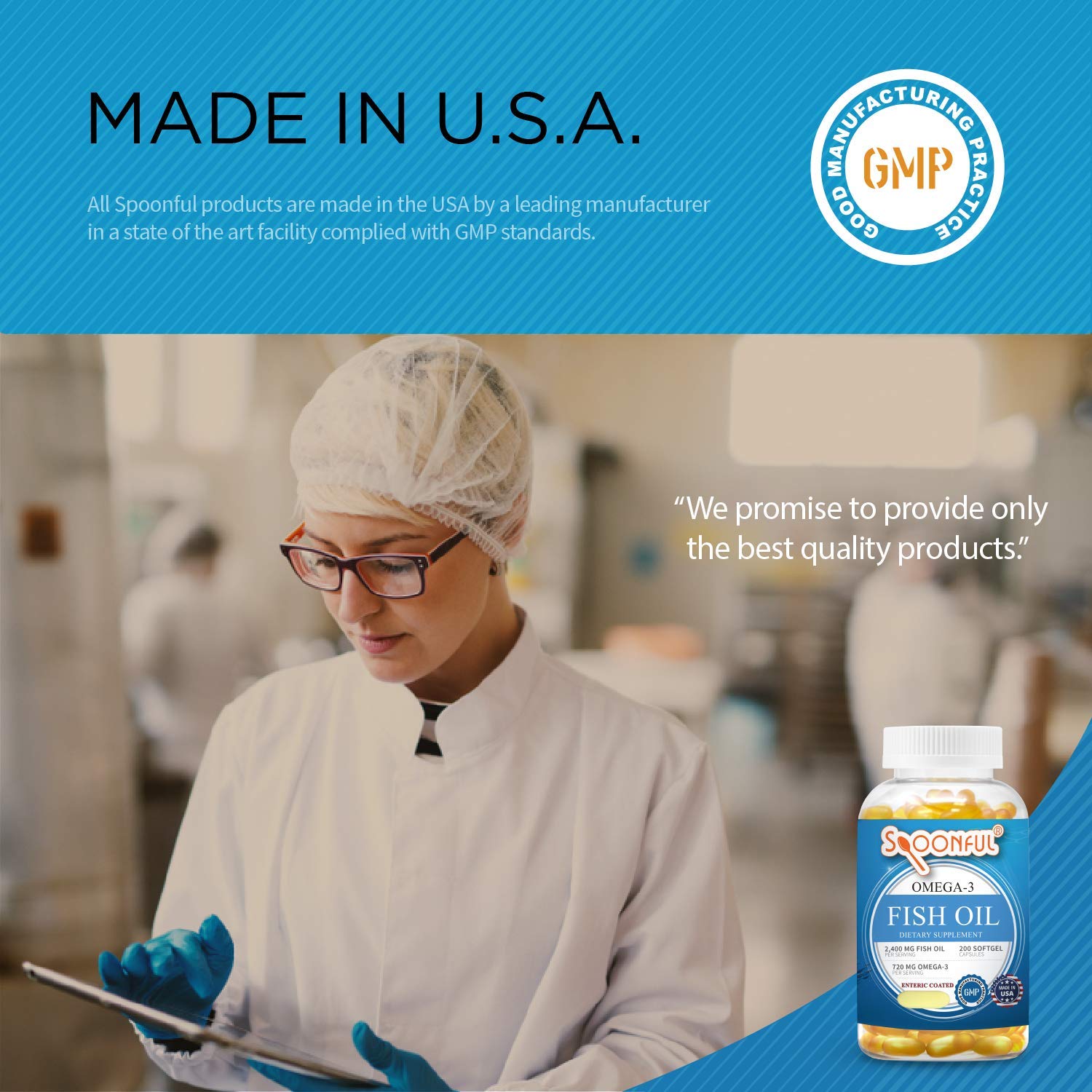 Spoonful Fish Oil Omega 3 Supplements 2400mg ingredients list