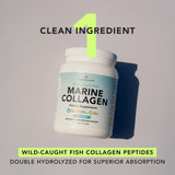 Spoonful of AMANDEAN Marine Collagen Peptides powder