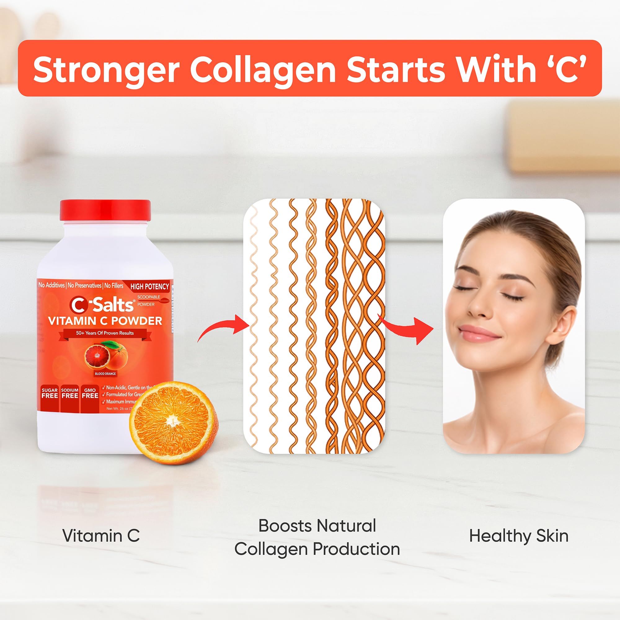 Spoonful of C-Salts Vitamin C Powder 4000mg