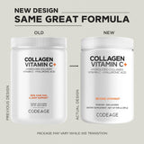 Spoonful of Codeage Hydrolyzed Collagen Powder in a bowl