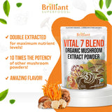 Spoonful of Ellie's Best Vital 7 Mushroom Blend powder
